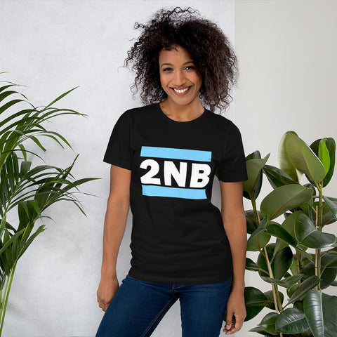 Iconic 2NB Initial Light Blue Unisex t-shirt