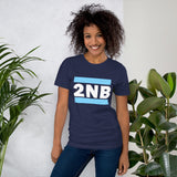 Iconic 2NB Initial Light Blue Unisex t-shirt