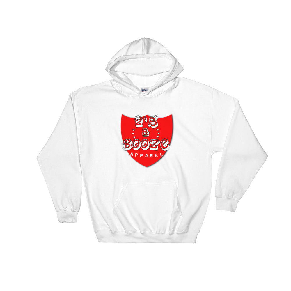 2's & Booze Logo Hoodie Red