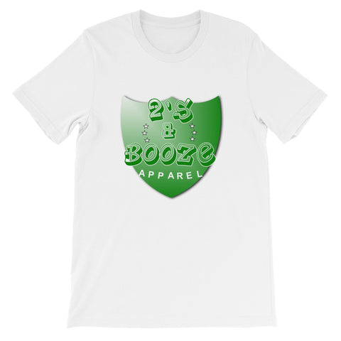 2's & Booze Logo Short-Sleeve Unisex T-Shirt Green