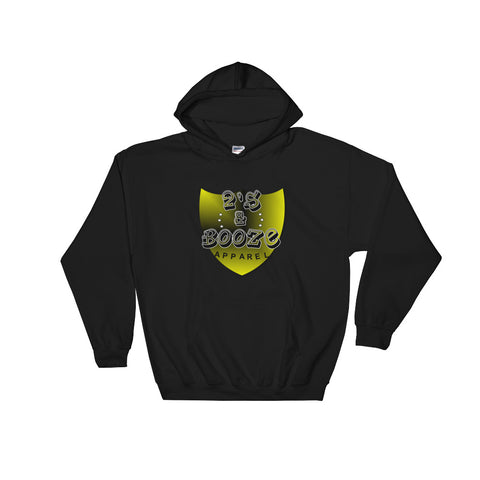 2's & Booze Logo Hoodie Yellow & Black