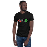 2NB Initial Red Black Green Short-Sleeve Unisex T-Shirt