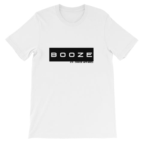 Booze Black Block Short-Sleeve Unisex T-Shirt
