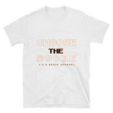 Choose The Booze Black & Orange Short-Sleeve Unisex T-Shirt