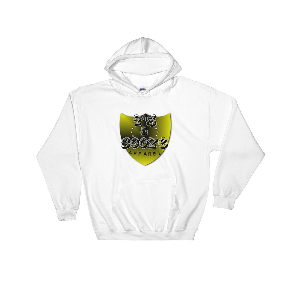 2's & Booze Logo Hoodie Yellow & Black