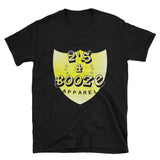 2's & Booze Logo Short-Sleeve Unisex T-Shirt White & Yellow